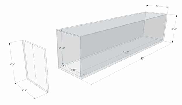 40-foot high cube container schema